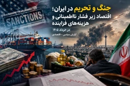 جنگ و تحریم در ایران؛ اقتصاد زیر فشار نااطمینانی و هزینه‌های فزاینده در خرداد ۱۴۰۵